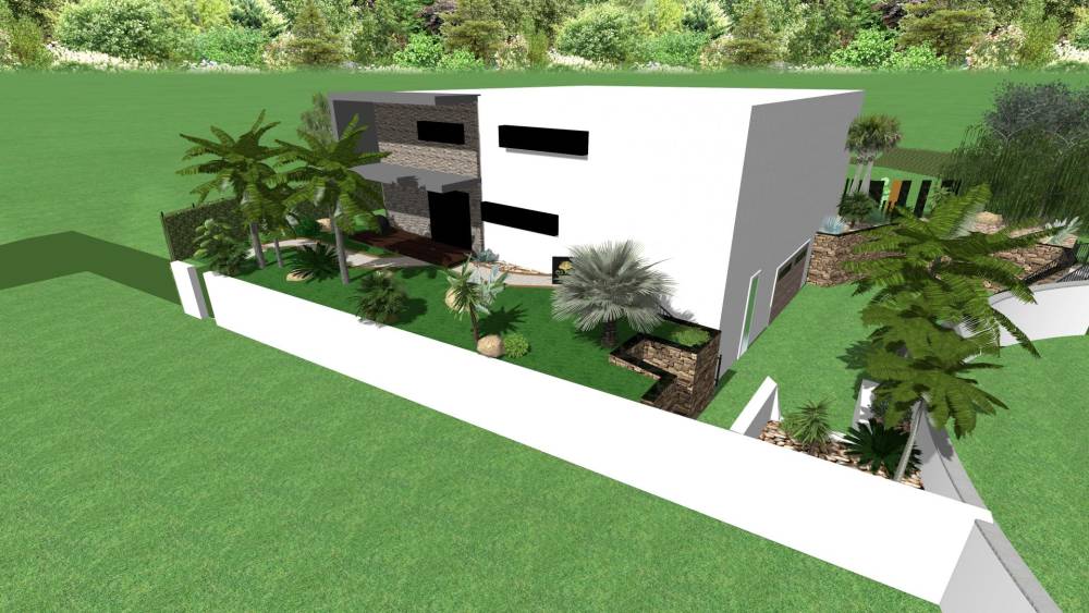 conception-jardin-maison-blanche