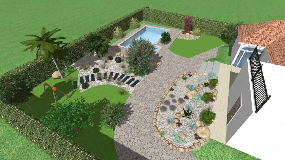 Conception de jardin près de Fréjus